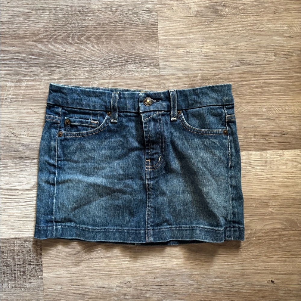 7 For All Mankind Denim Mini Skirt - Picture 3 of 8